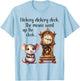 Hickory Dickory Dock Nursery Song Rhyme Mouse Old Clock Song T-Shirt - T-Shirt | Light Blue