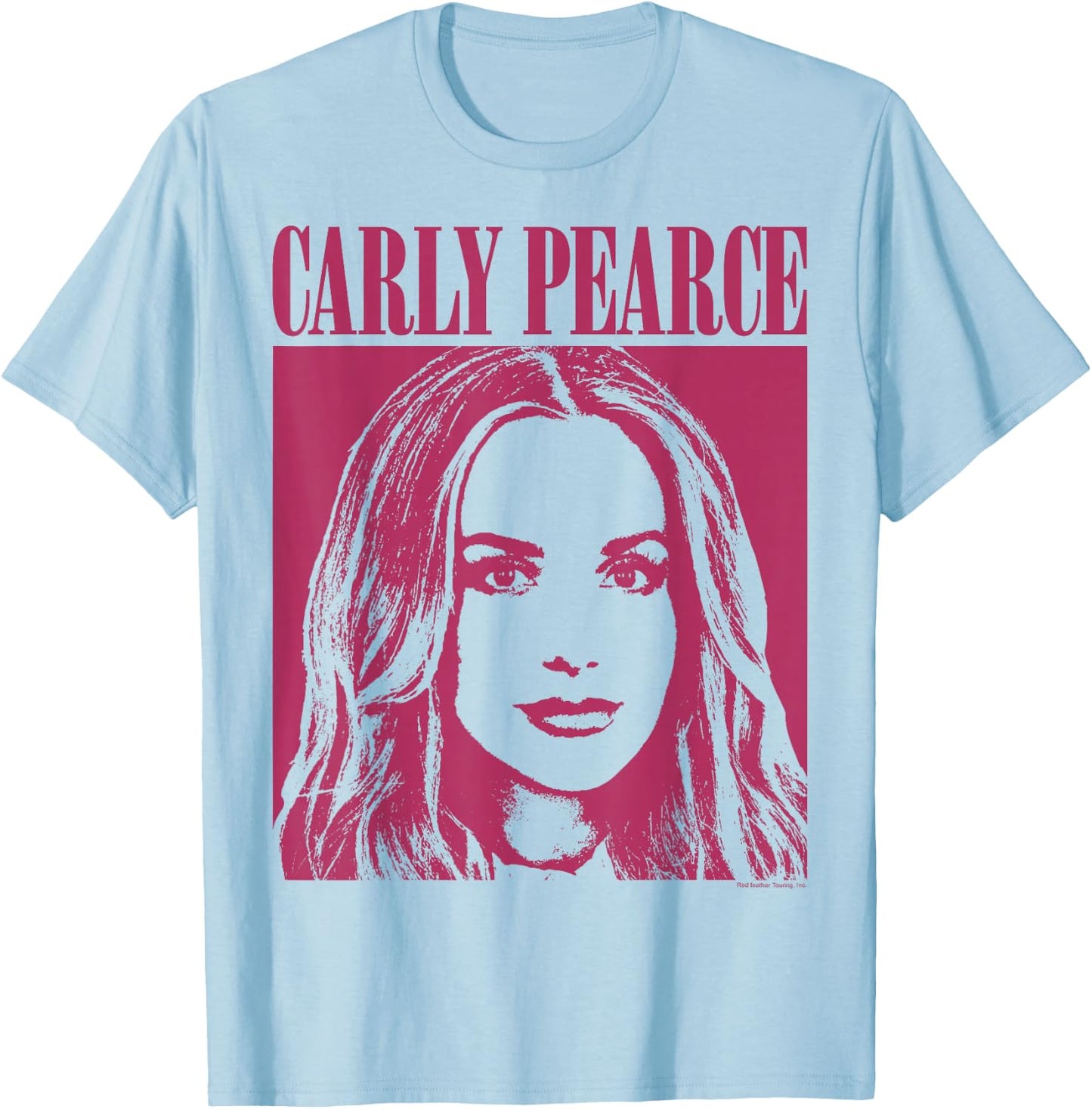 Carly Pearce Country Singer Portrait T-Shirt - T-Shirt | Light Blue