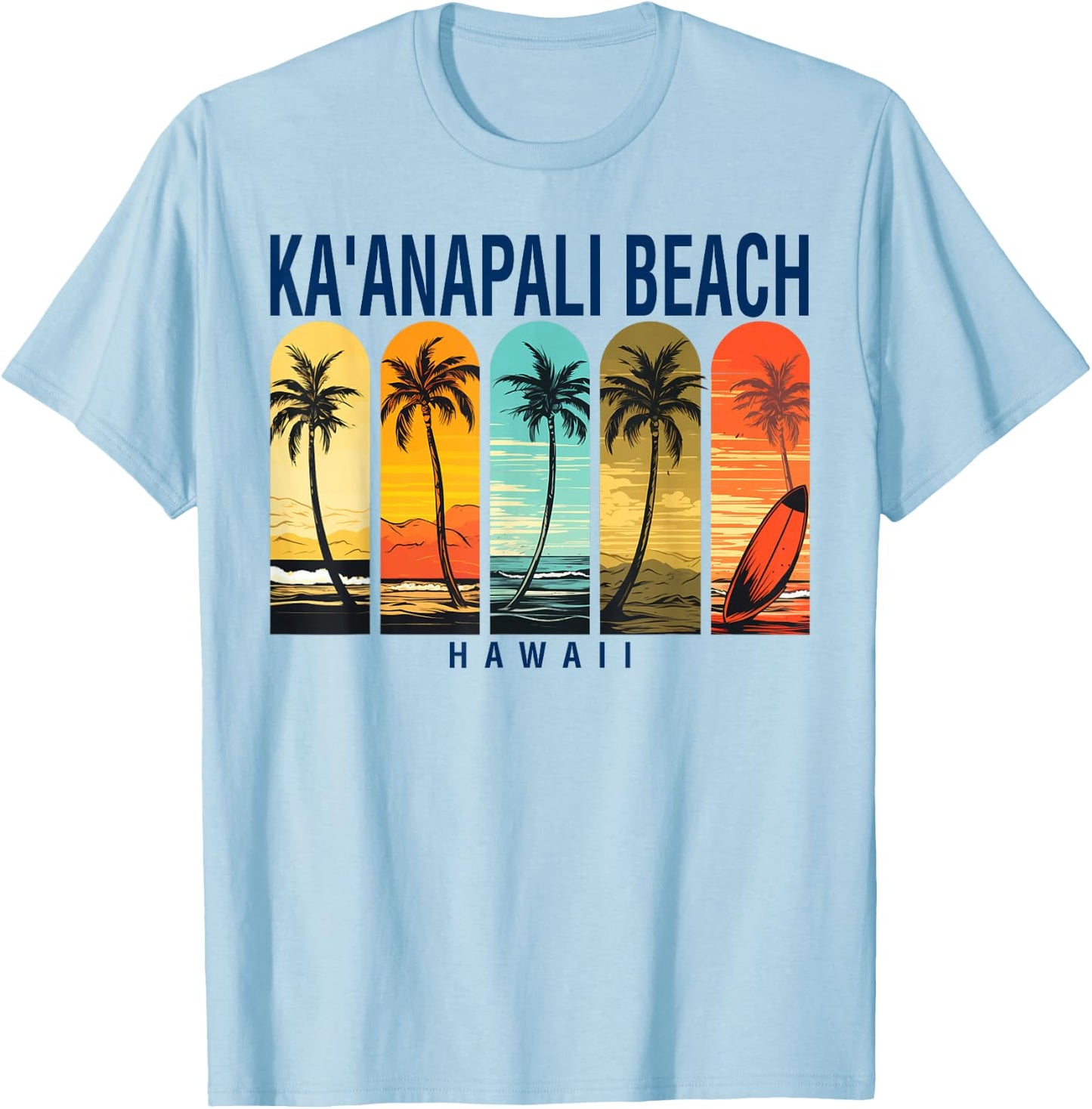 Kaanapali Beach Hawaii Men Beach Rider Women T-Shirt - T-Shirt | Light Blue