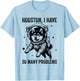 Dog Dad Mom Space - Houston Problem Norwegian Elkhound Men Women T-Shirt - T-Shirt | Light Blue