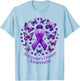 Wear Purple Alzheimer's Awareness Dementia T-Shirt - T-Shirt | Light Blue