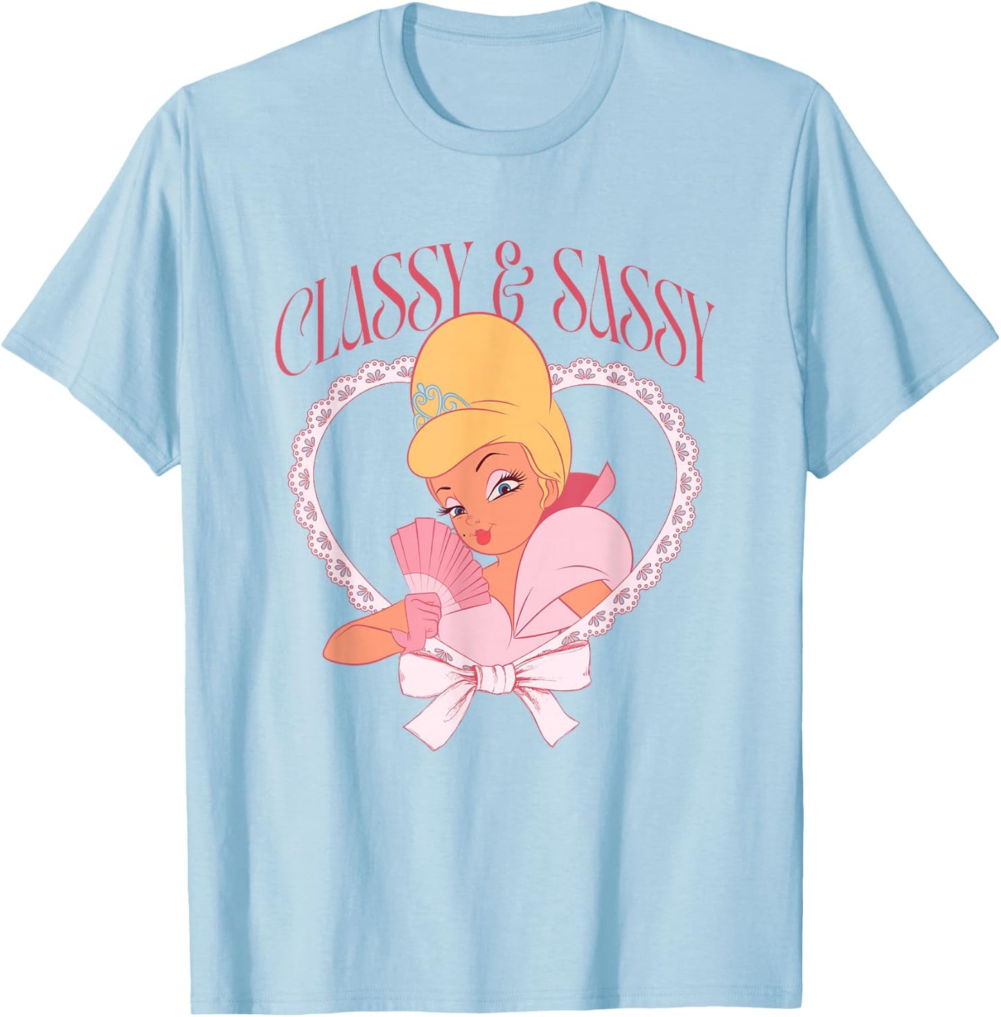 Disney The Princess And The Frog Charlotte Classy & Sassy T-Shirt - T-Shirt | Light Blue