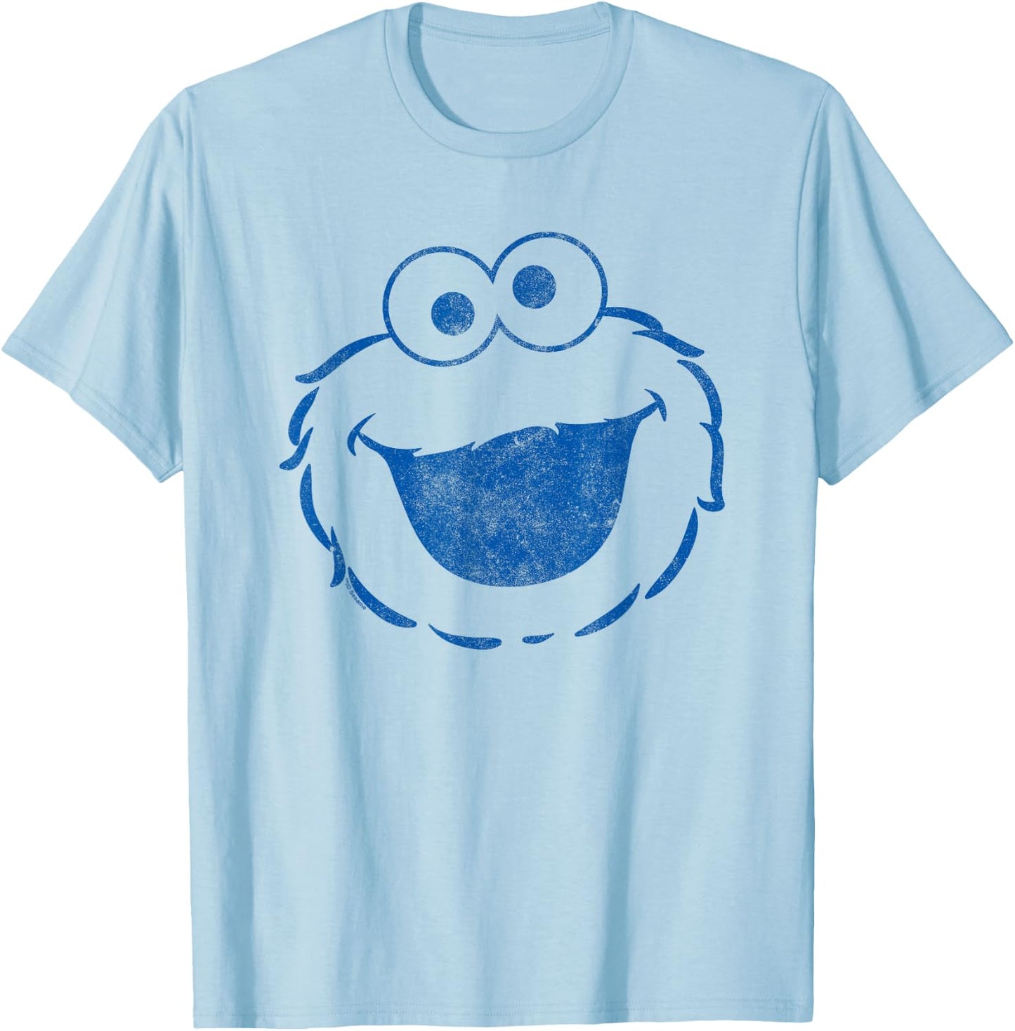 Sesame Street Cookie Monster Mono Halloween Costume T-Shirt - T-Shirt | Light Blue