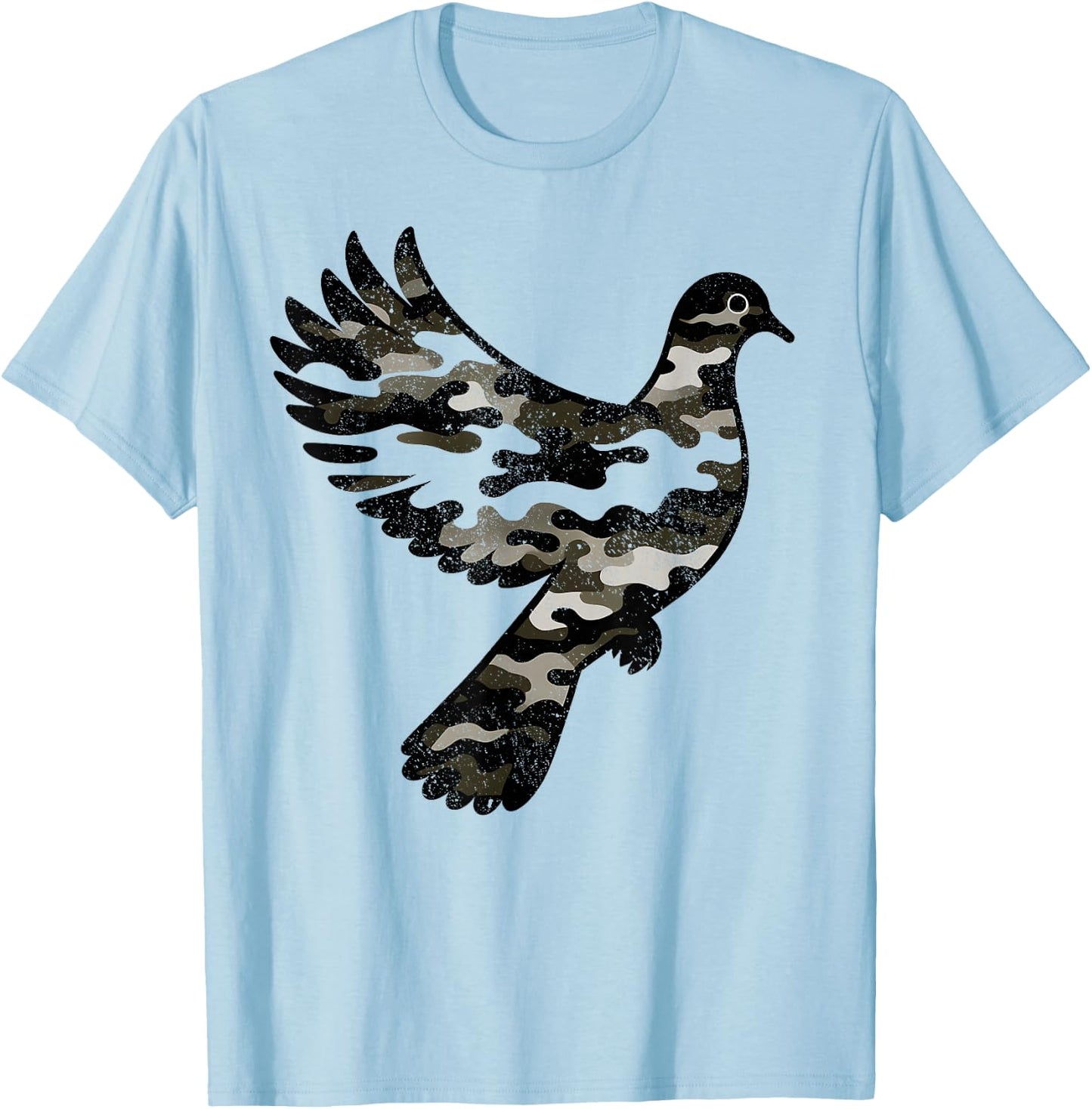 Dove Hunting Season Camouflage Dove Hunter T-Shirt - T-Shirt | Light Blue