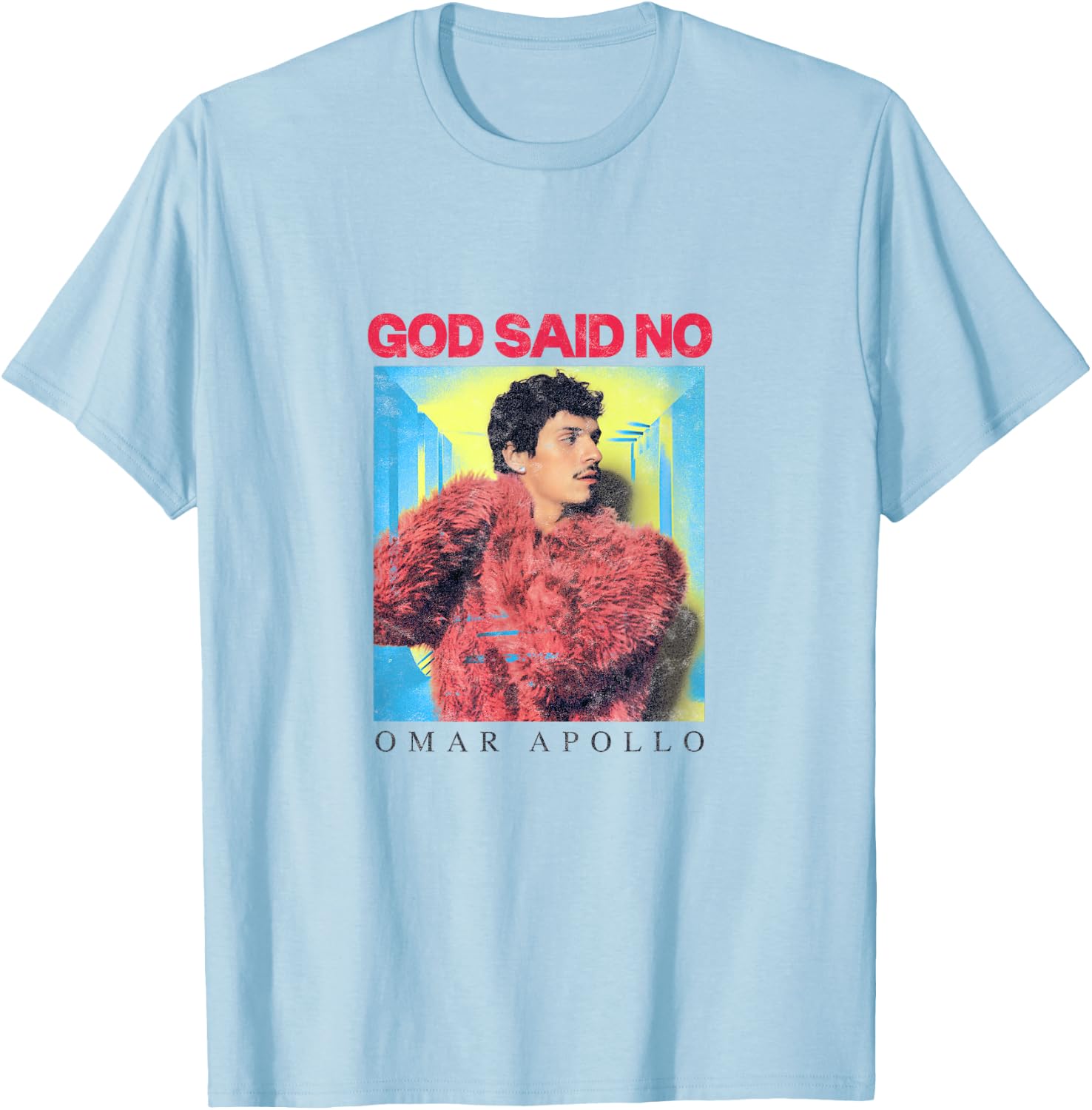 God Said No Box T-Shirt - T-Shirt | Light Blue