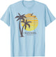 Cozumel Mexico Souvenir Beach Sunset Vintage T-Shirt - T-Shirt | Light Blue