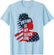 Voting Is My Black Job USA Flag - Funny Vote Political Women Men T-Shirt - T-Shirt | Light Blue