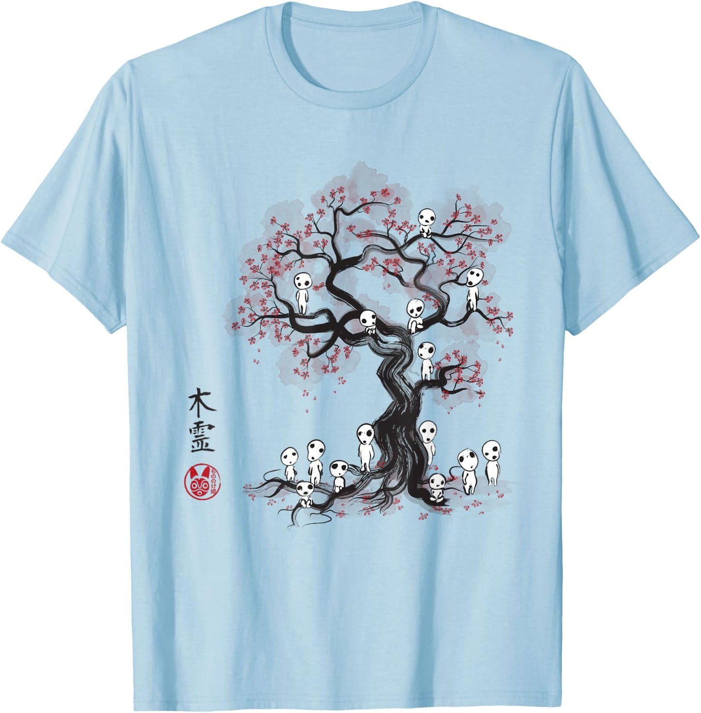 Forest Spirits Sumie T-Shirt - T-Shirt | Light Blue