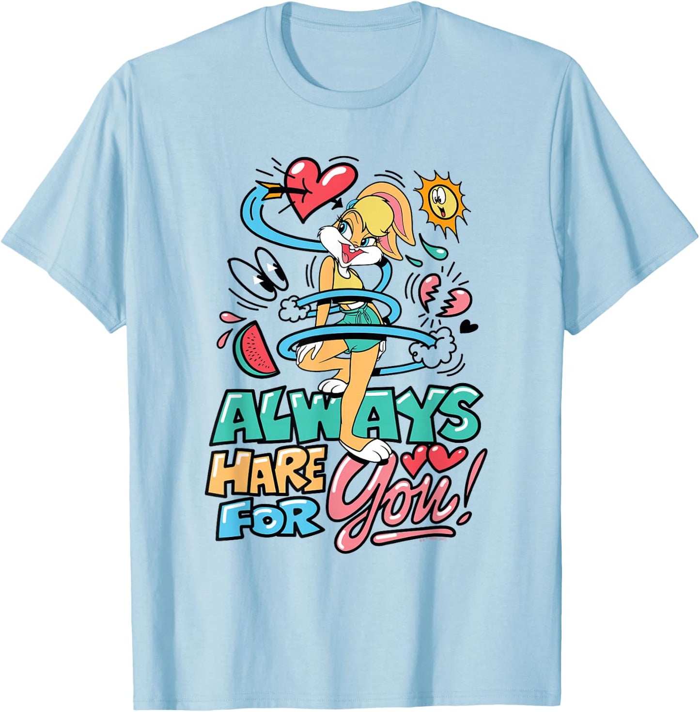 Looney Tunes Lola Bunny Always Hare for You T-Shirt - T-Shirt | Light Blue