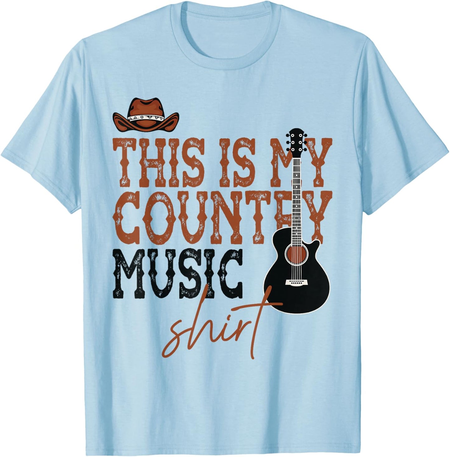 Cool Country Concert Women Country Music Lover T-Shirt - T-Shirt | Light Blue
