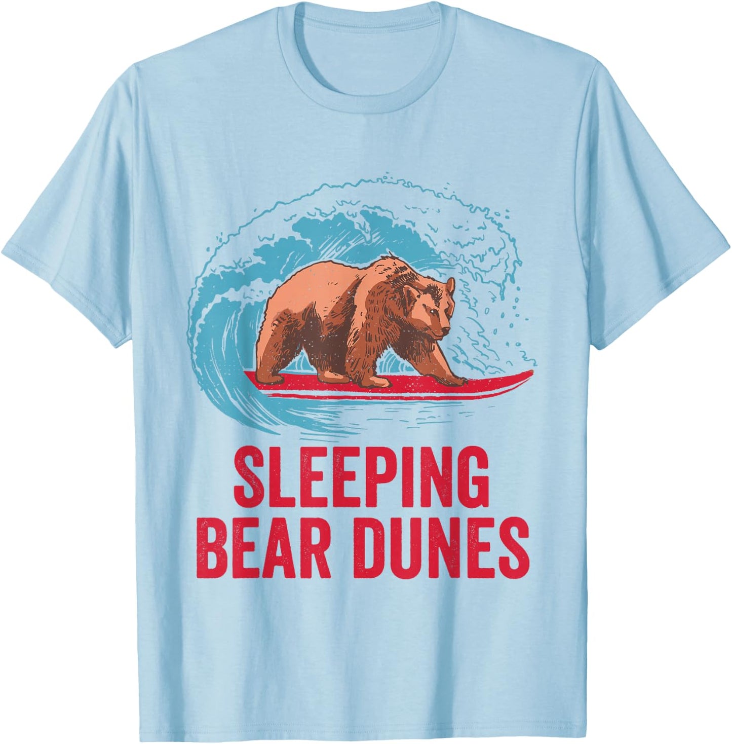 Sleeping Bear Dunes T-Shirt - T-Shirt | Light Blue