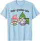 Funny Math Teacher Poly-gnome-ials Algebra Teacher Calculus T-Shirt - T-Shirt | Light Blue