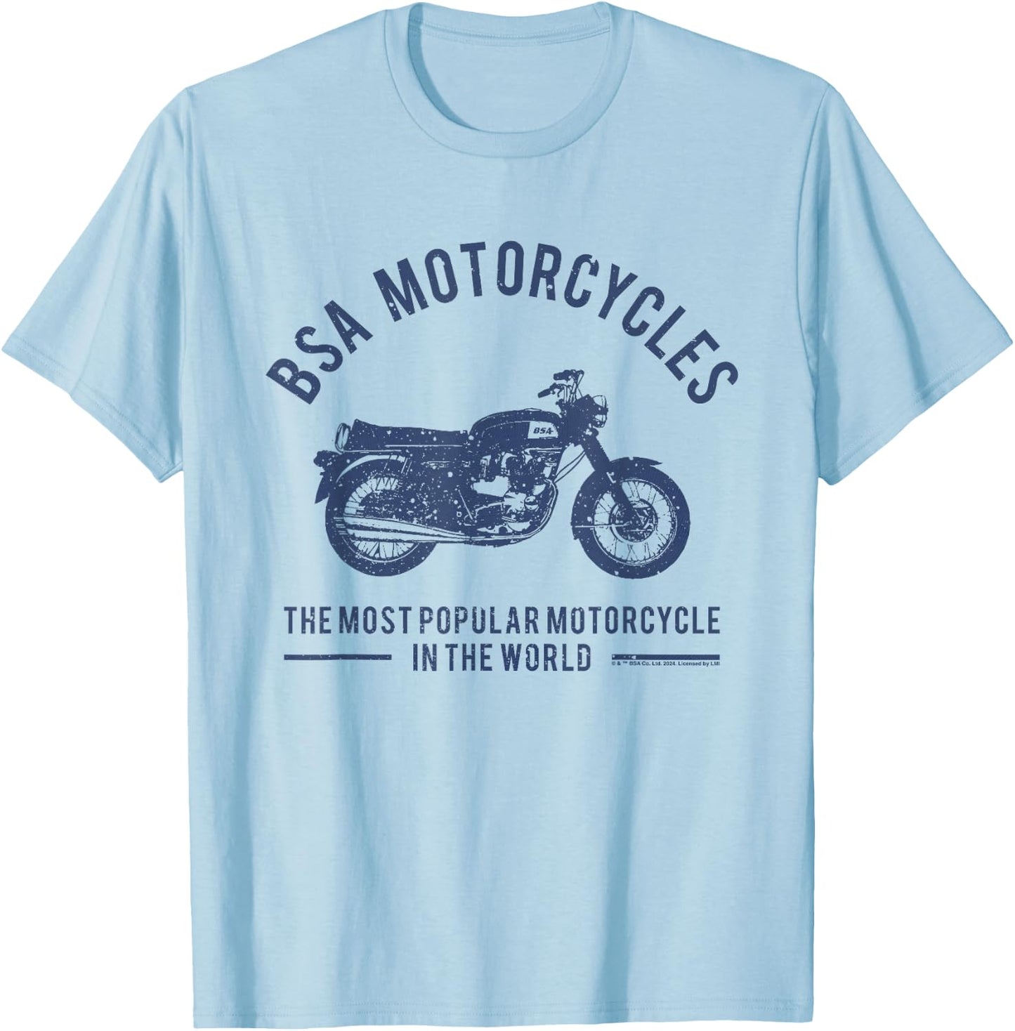 BSA Motorcycles Most Popular In The World T-Shirt - T-Shirt | Light Blue