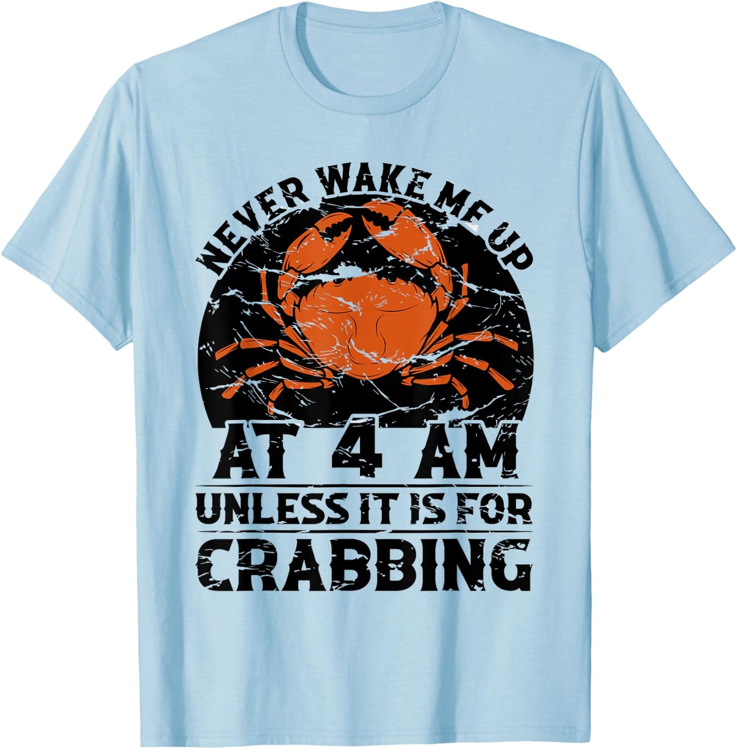 Crabbing Equipment Crabber Supplies Crabbing Gloves Crabbing T-Shirt - T-Shirt | Light Blue