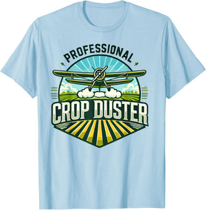 Crop Duster Pilot Spray Plane Professional Crop Duster T-Shirt - T-Shirt | Light Blue