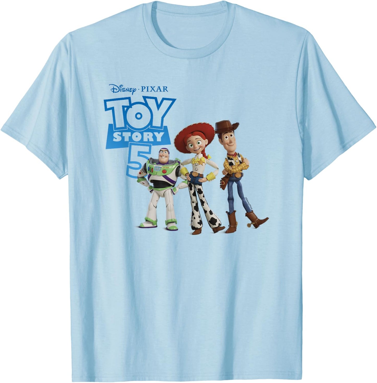 Disney Pixar Toy Story 5 Cute Trio Pose T-Shirt - T-Shirt | Light Blue