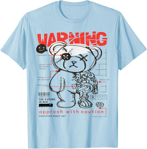 Prototype Robot Teddy Bear Funny T-Shirt - T-Shirt | Light Blue