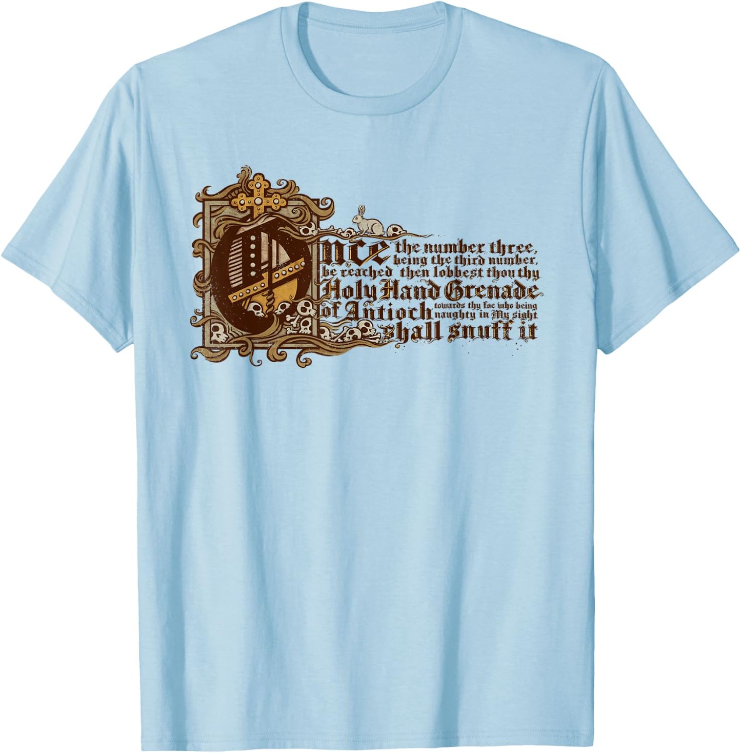 Holy Hand Grenade T-Shirt - T-Shirt | Light Blue