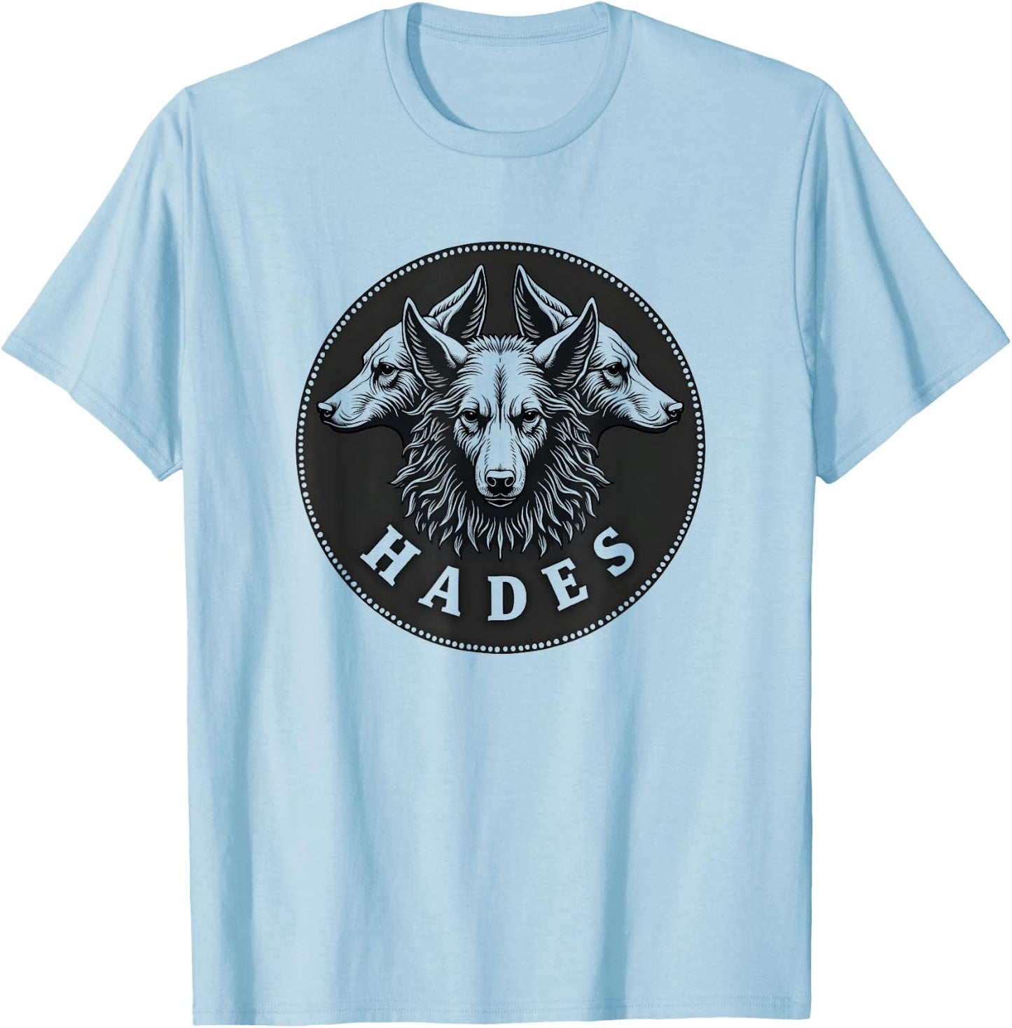 Hades Ancient Greek God Cerberus T-Shirt - T-Shirt | Light Blue