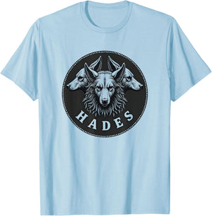 Hades Ancient Greek God Cerberus T-Shirt - T-Shirt | Light Blue