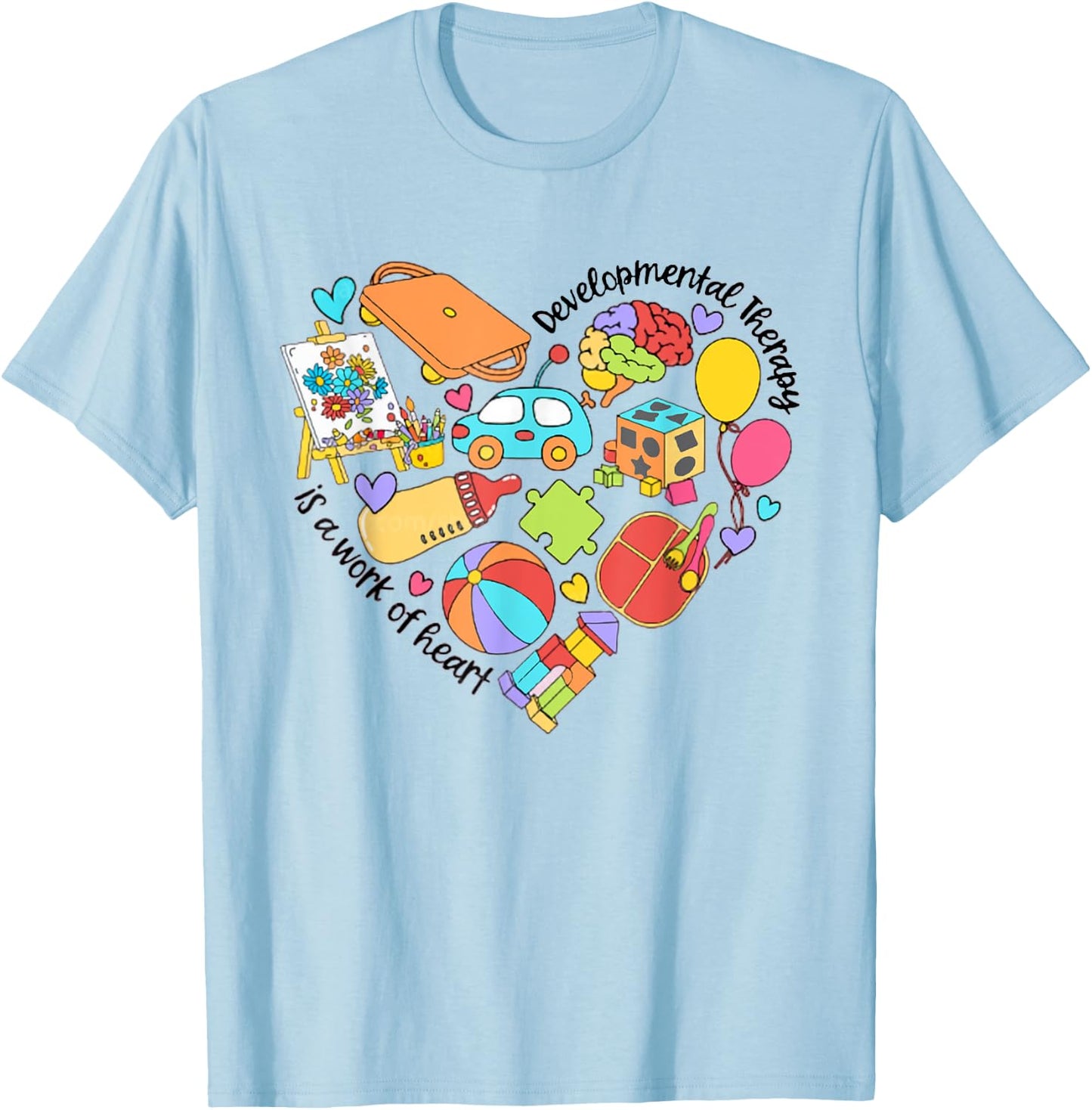 Women Retro Developmental Therapist DT Graduation DDT T-Shirt - T-Shirt | Light Blue