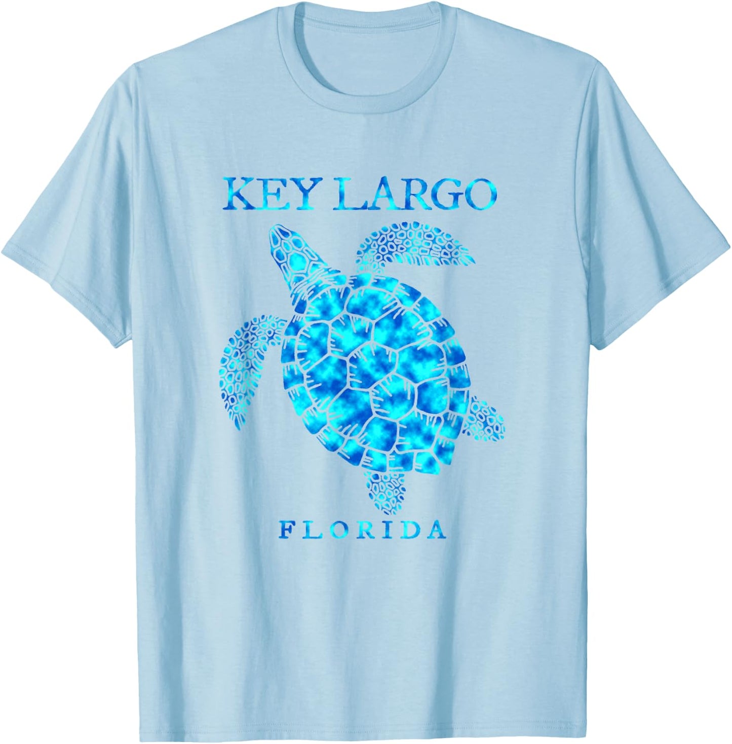 Key Largo Florida Sea Turtle Boys Girls Toddlers Souvenir T-Shirt - T-Shirt | Light Blue