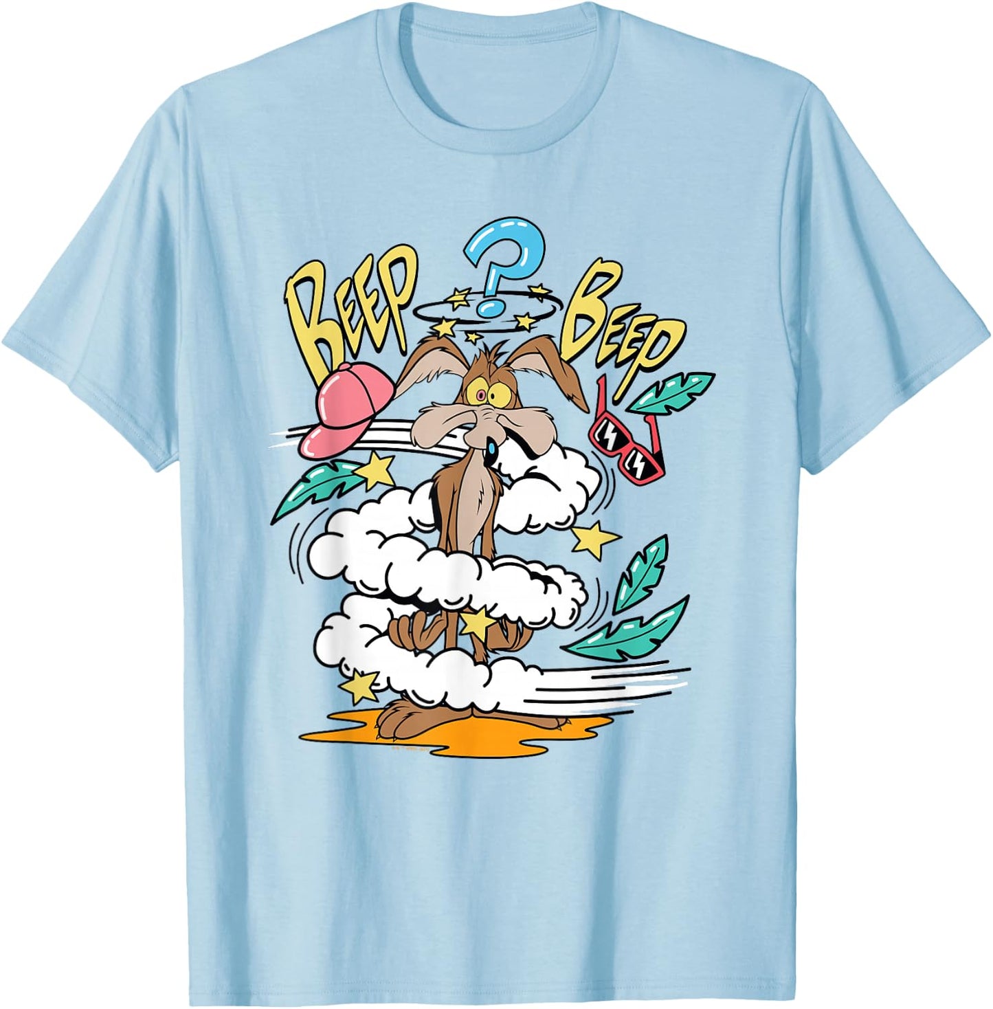 Looney Tunes Wile E. Coyote Beep Beep T-Shirt - T-Shirt | Light Blue