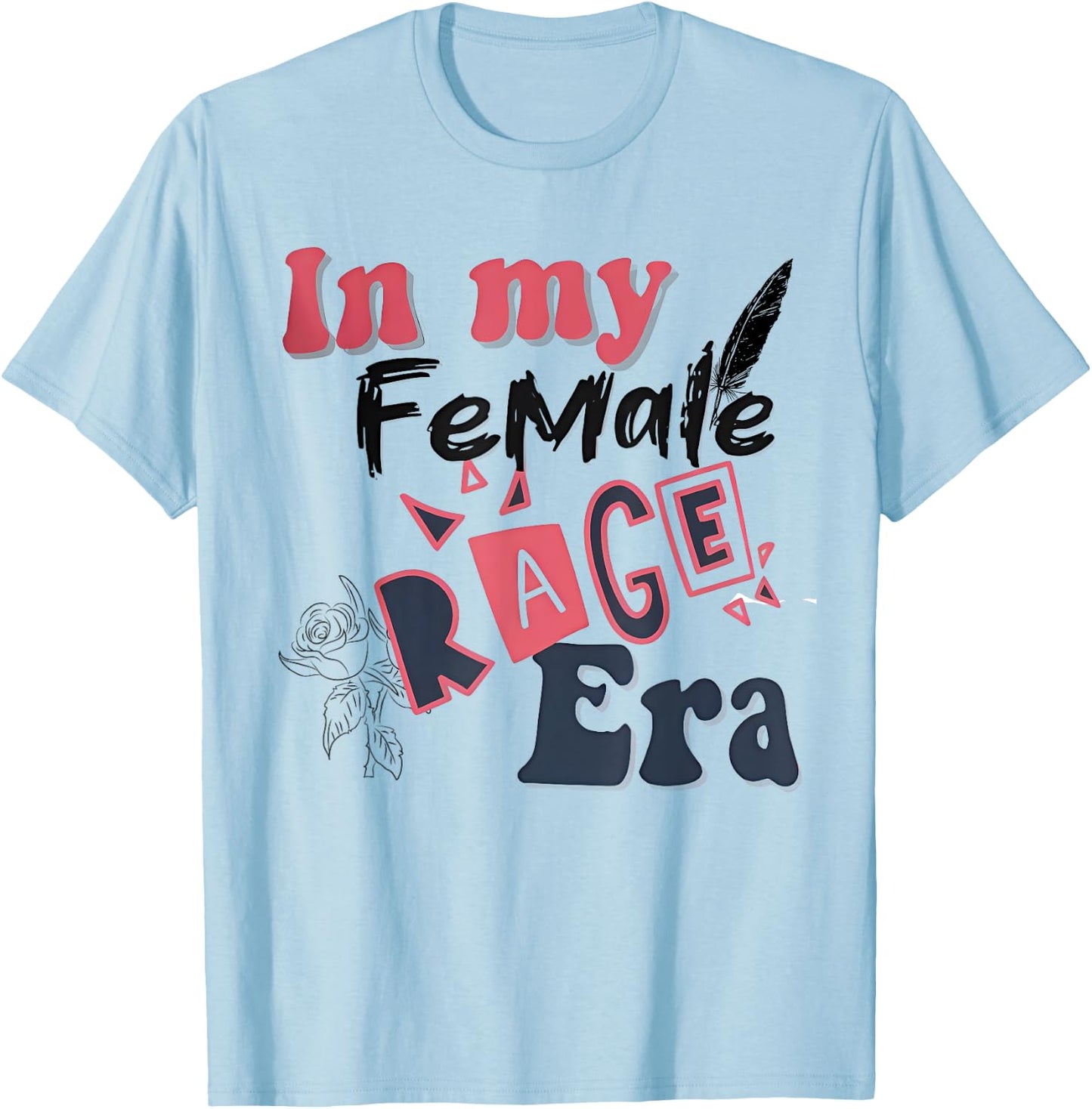 Retro In My Female Retro Rage Era Women Kids Meme T-Shirt - T-Shirt | Light Blue