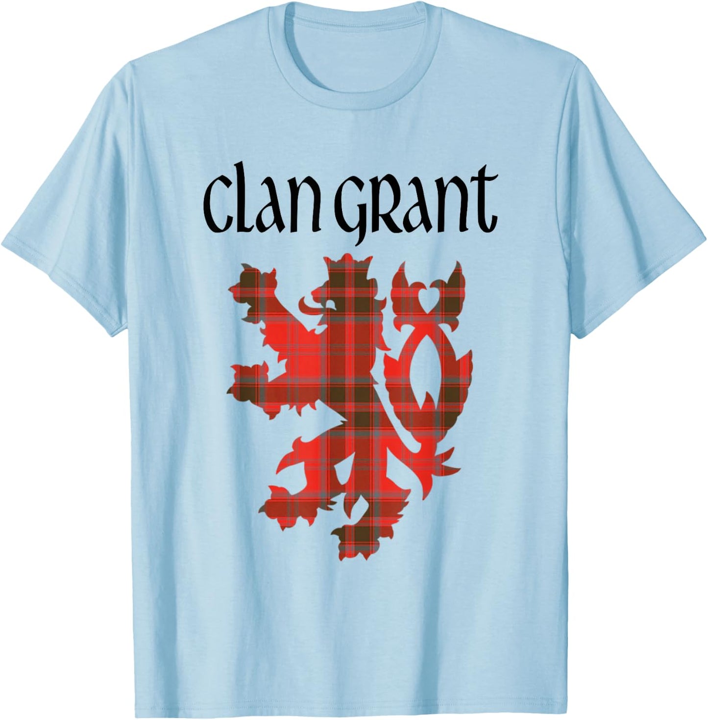 Clan Grant Tartan Scottish Family Name Scotland Pride T-Shirt - T-Shirt | Light Blue