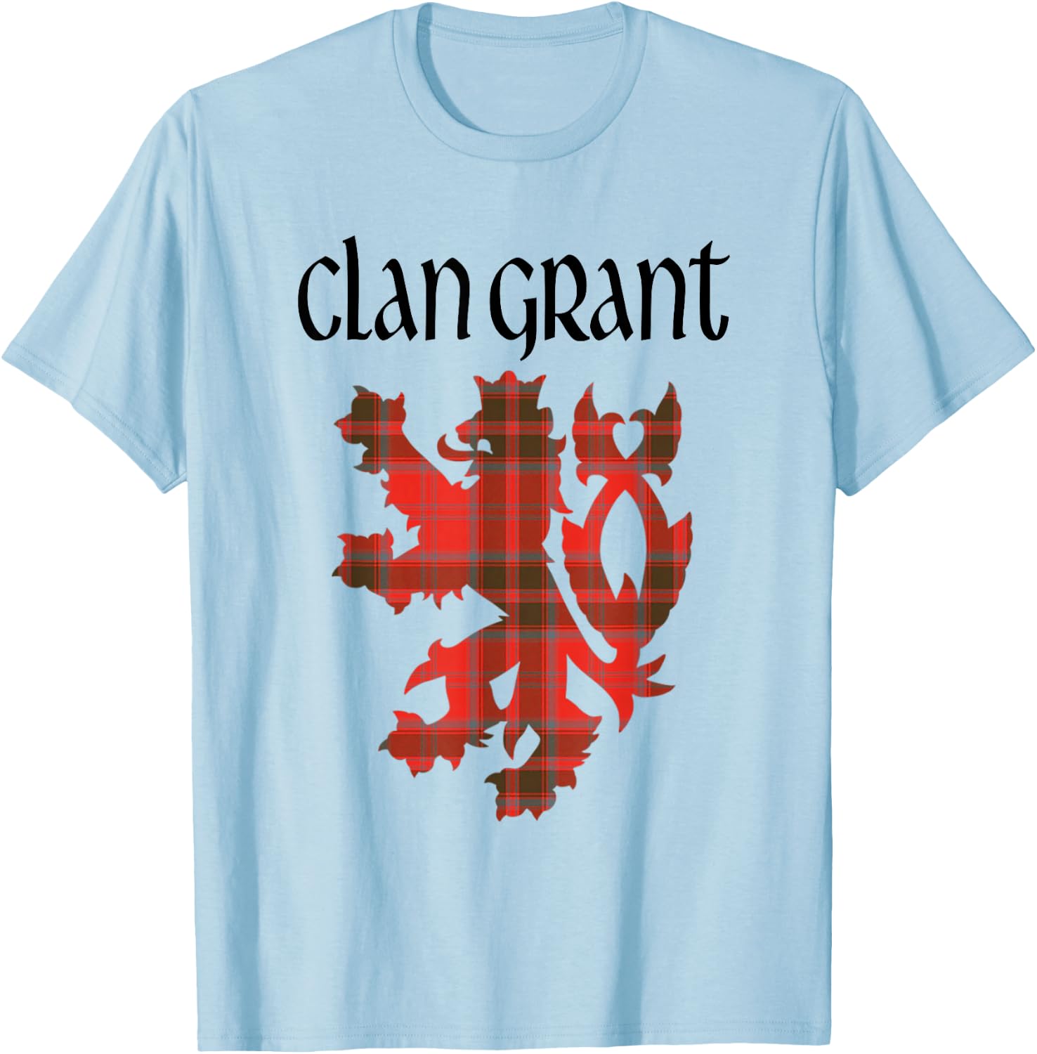 Clan Grant Tartan Scottish Family Name Scotland Pride T-Shirt - T-Shirt | Light Blue