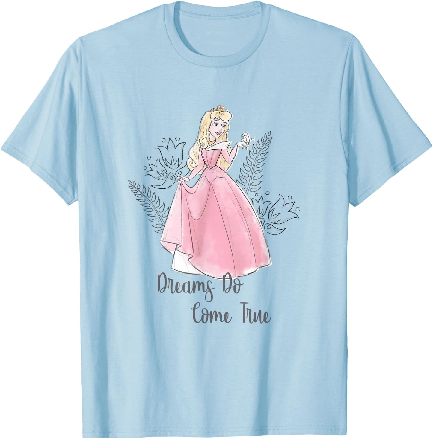 Disney Sleeping Beauty Aurora Princess Dreams Come True T-Shirt - T-Shirt | Light Blue