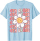 Groovy 4th Grade Back To School First Day of Fourth Grade T-Shirt - T-Shirt | Light Blue