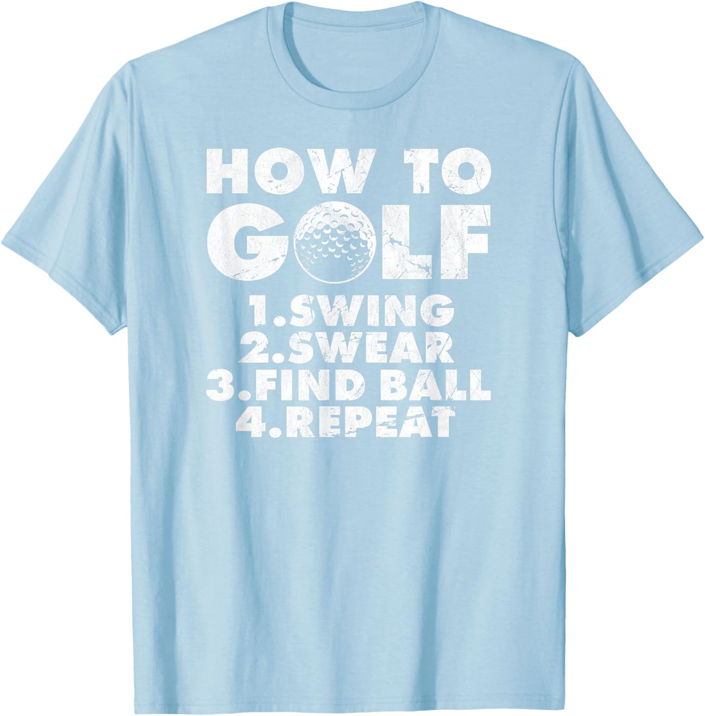 Adults Green Small Sleeveless Modern Golf T-Shirt - T-Shirt | Light Blue