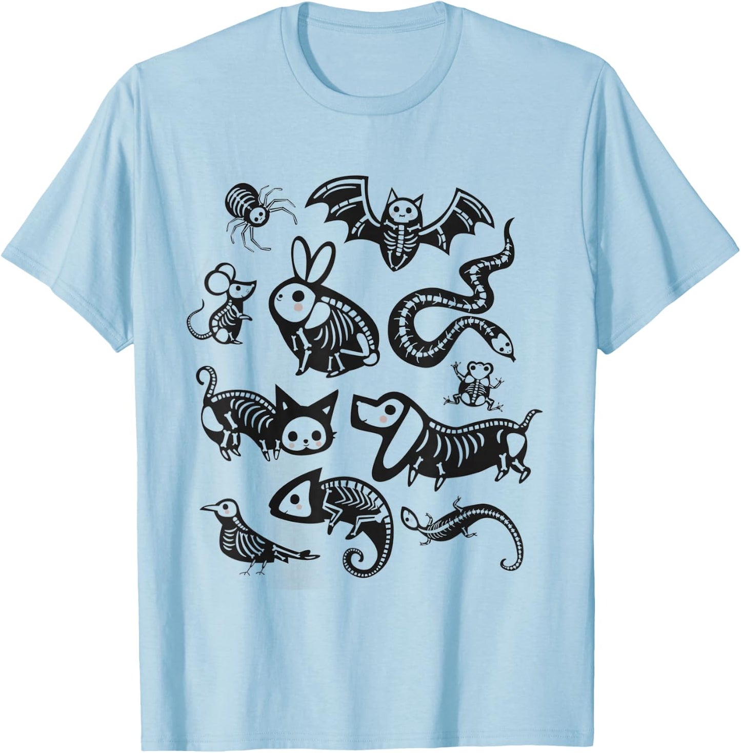 Fall Veterinarian Halloween Vet Tech Veterinary School T-Shirt - T-Shirt | Light Blue