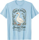 Porch Goose Social Club Funny Goose Lover Floral T-Shirt - T-Shirt | Light Blue
