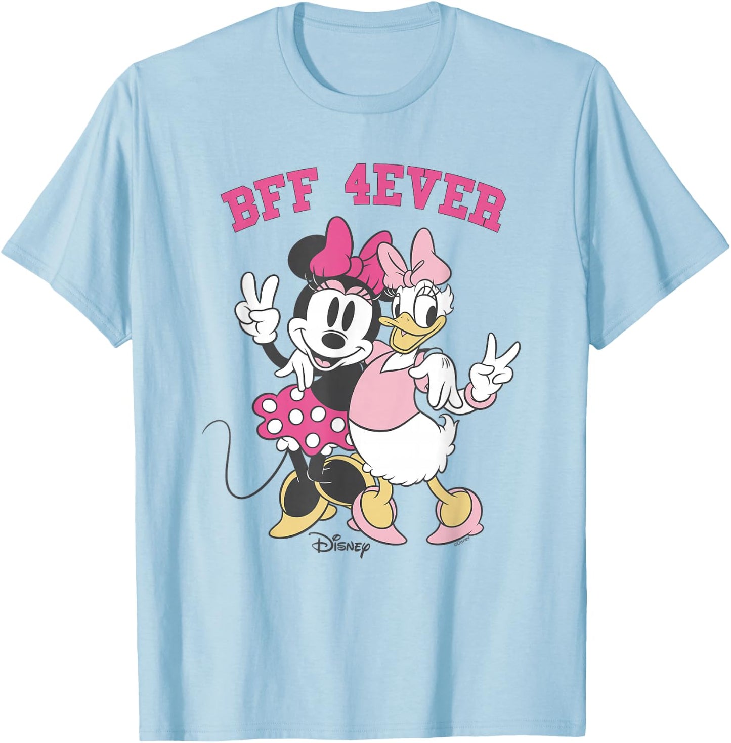 Disney Minnie Mouse Daisy Duck BFF 4Ever Best Friends T-Shirt - T-Shirt | Light Blue