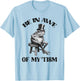 Be In Awe Of My Tism Funny Frog Autism Retro T-Shirt - T-Shirt | Light Blue