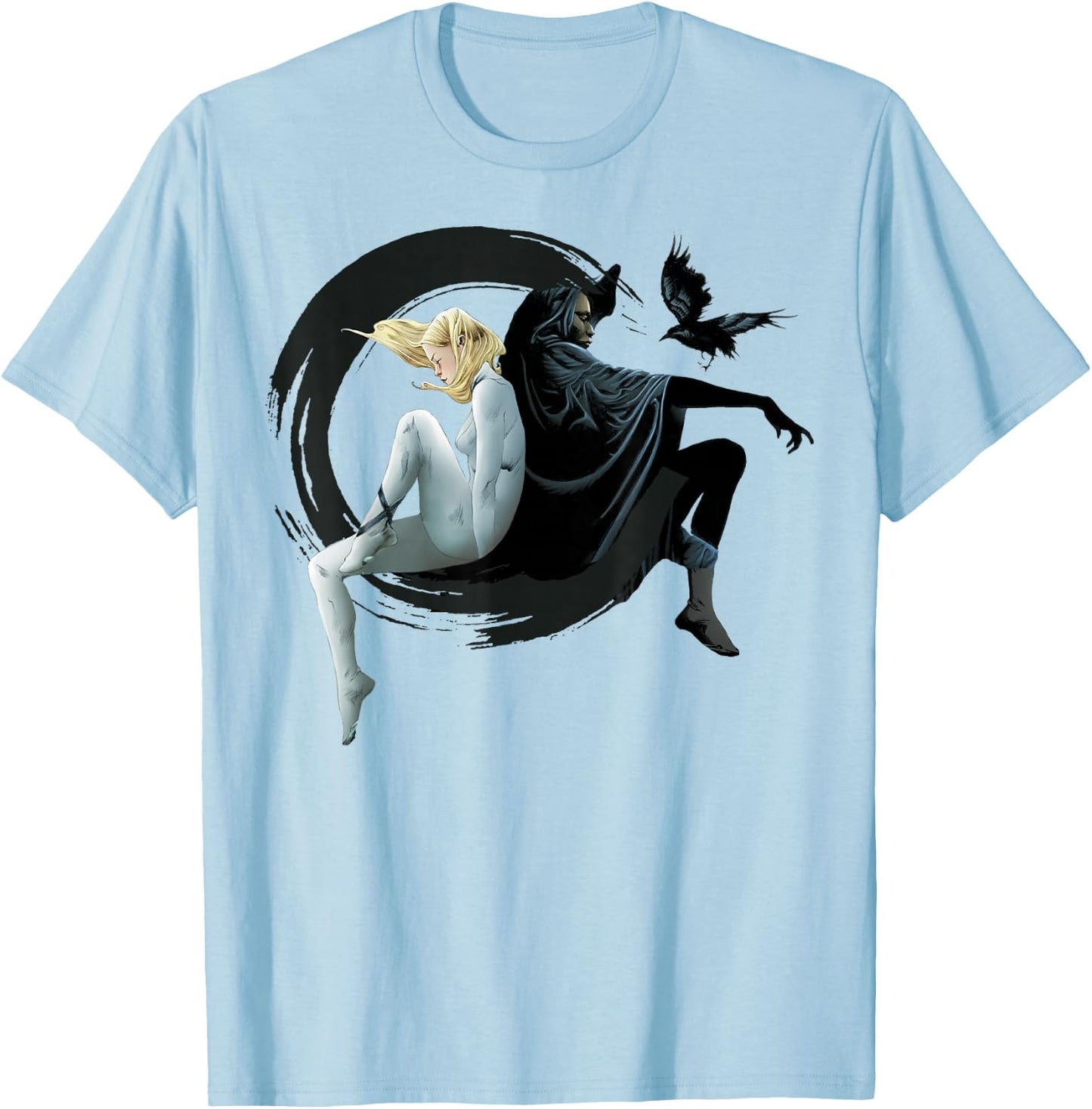 Marvel Cloak & Dagger Crescent Moon Graphic T-Shirt - T-Shirt | Light Blue