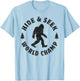 Bigfoot Hide And Seek World Champion Sasquatch Retro Vintage T-Shirt - T-Shirt | Light Blue