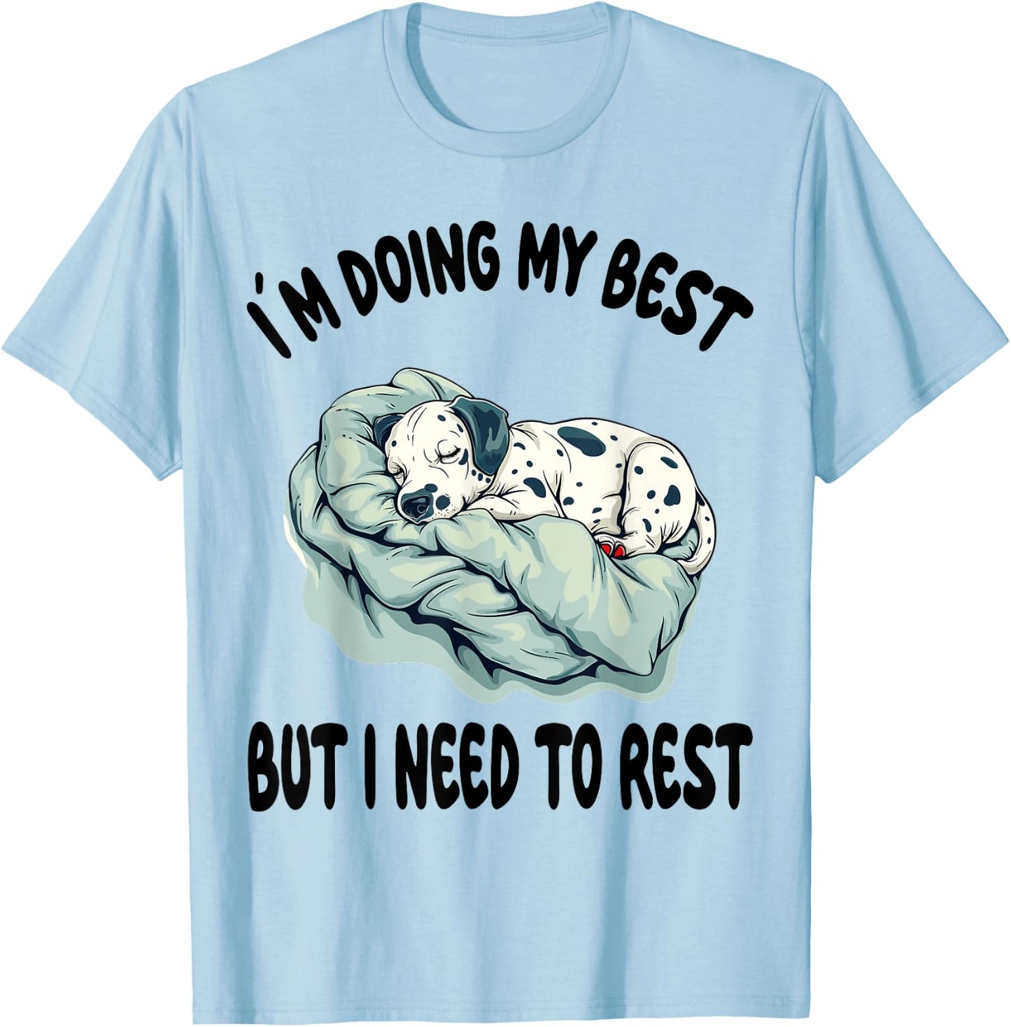 Dalmatian Official Sleepshirt Pajamas Nightgown T-Shirt - T-Shirt | Light Blue