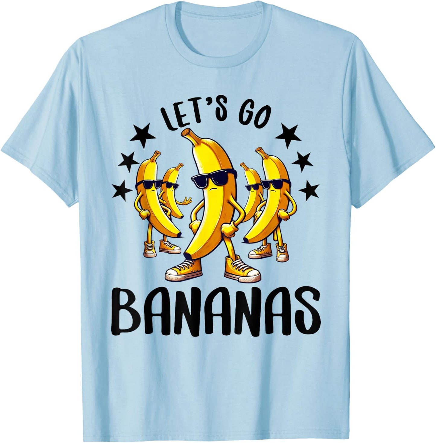 Funny Bananas Shirt Cute Banana Gifts Funny Lets go Bananas T-Shirt - T-Shirt | Light Blue