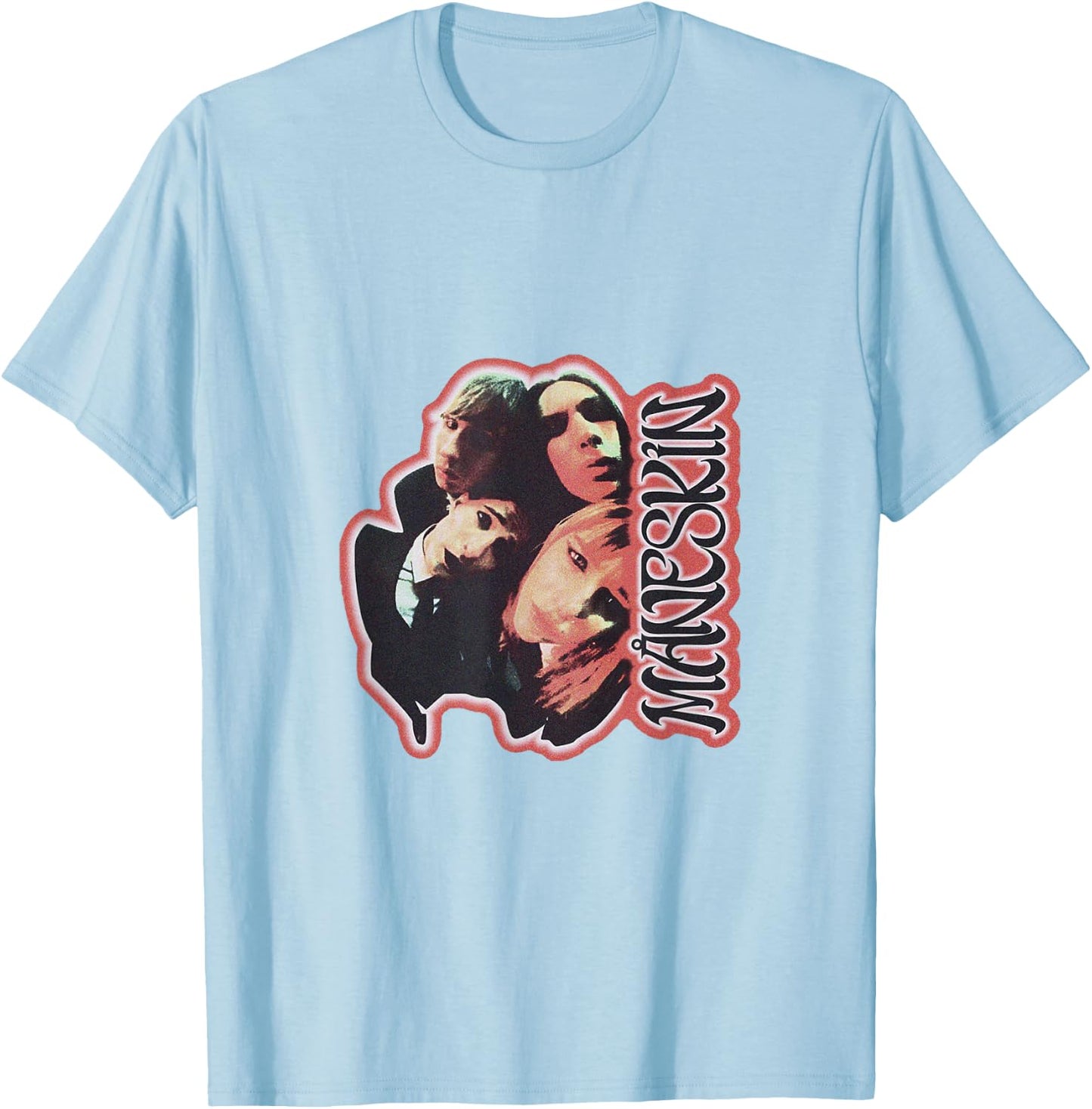 Måneskin Fisheye T-Shirt - T-Shirt | Light Blue