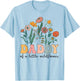 Daddy Of The Little Wildflower Birthday Party Baby Shower T-Shirt - T-Shirt | Light Blue