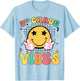 Girls 3rd Grade Vibes Smile Face Back to School Third grade T-Shirt - T-Shirt | Light Blue