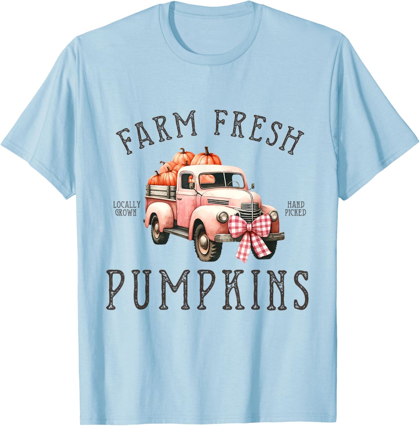 Funny Pumpkins Cute Halloween T-Shirt - T-Shirt | Light Blue