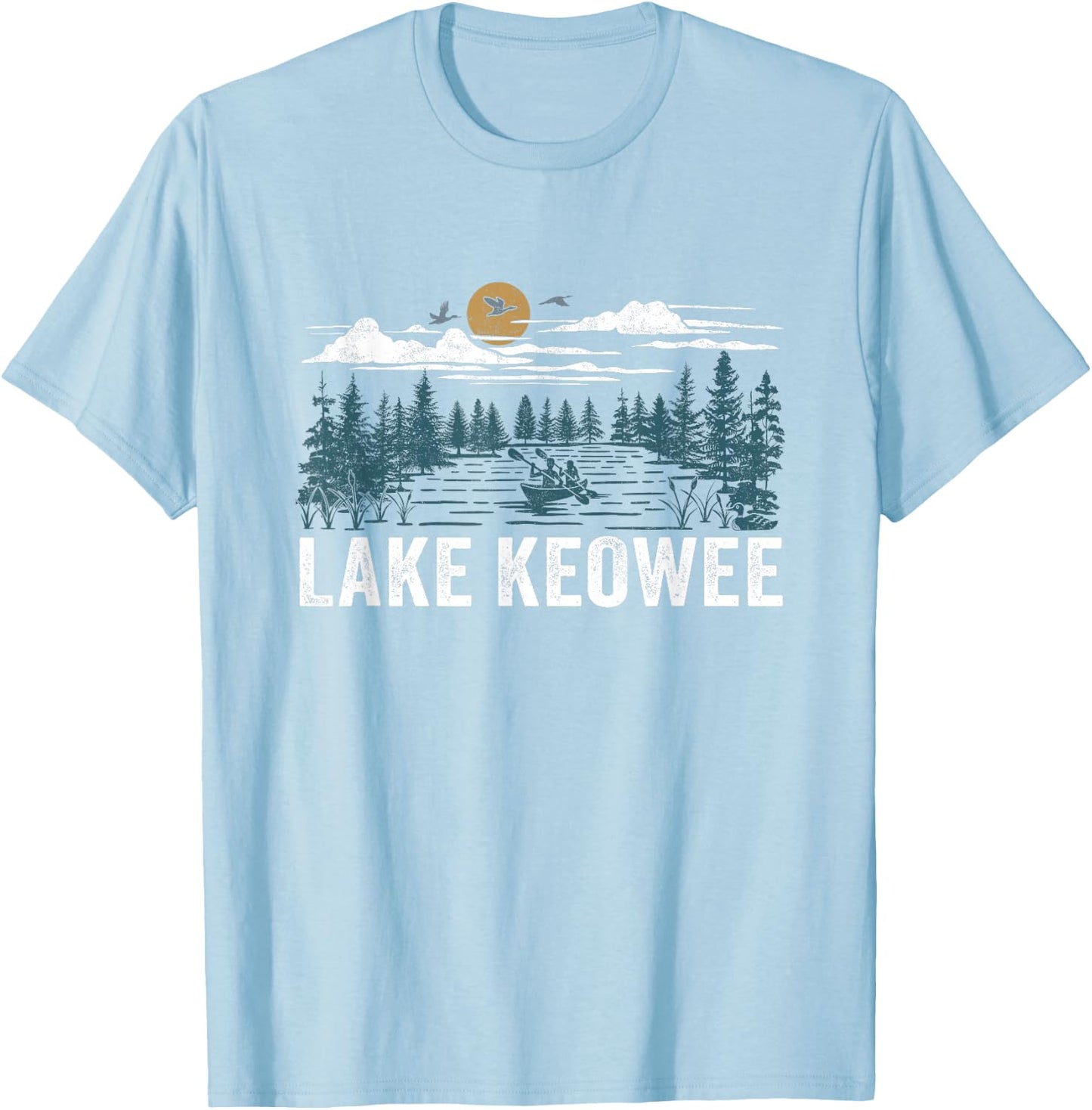Lake Keowee South Carolina T-Shirt - T-Shirt | Light Blue