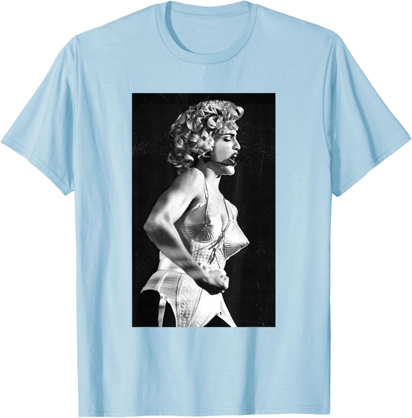 Madonna Singing Live Blonde Ambition By Stephen Wright T-Shirt - T-Shirt | Light Blue