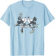Disney - Valentines Mickey Minnie Kissing Face T-Shirt - T-Shirt | Light Blue