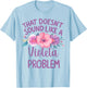 Violeta Personalized Cute Flower Girls Violeta Name T-Shirt - T-Shirt | Light Blue