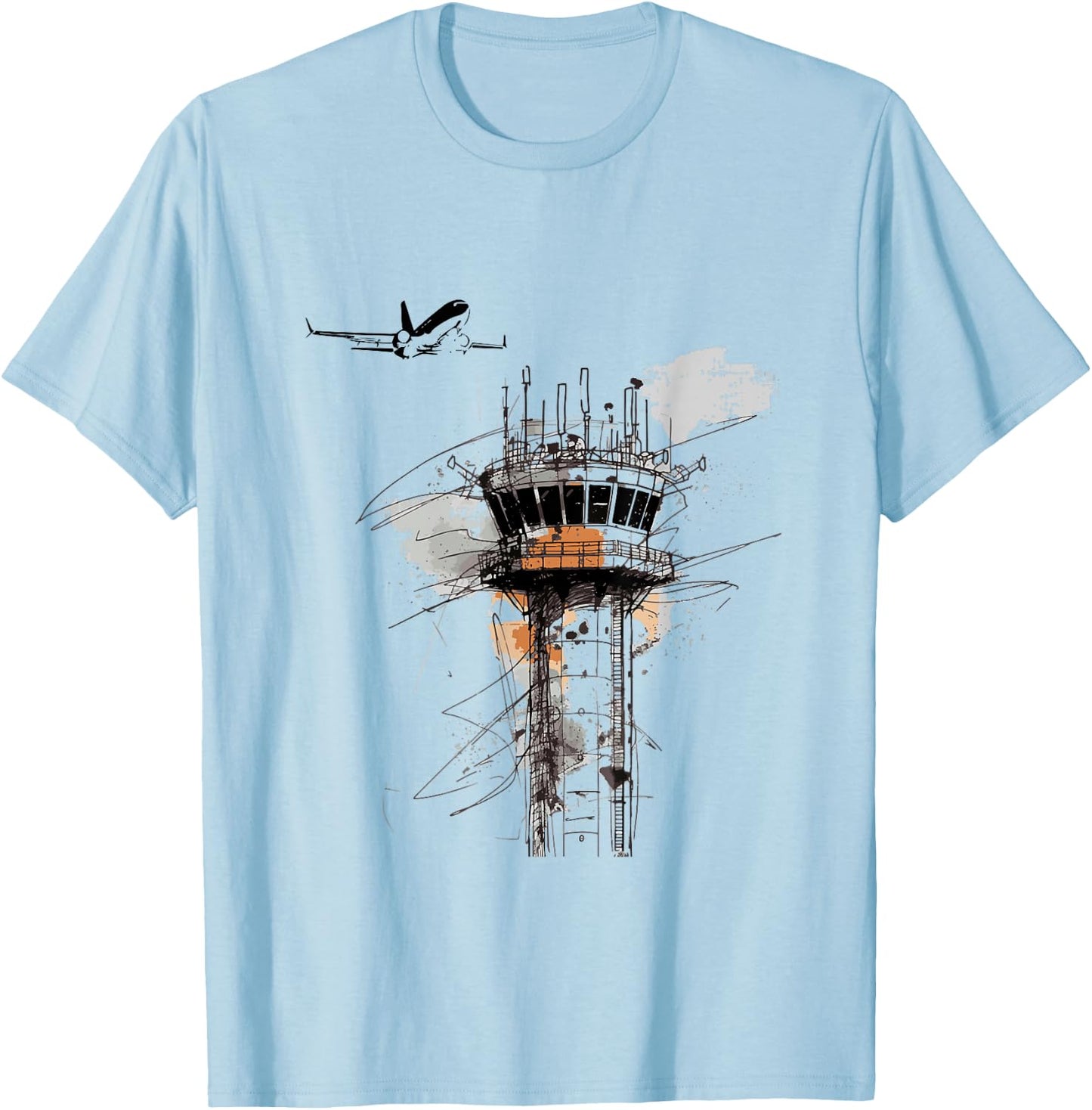 Vintage Air Traffic Controller T-Shirt - T-Shirt | Light Blue